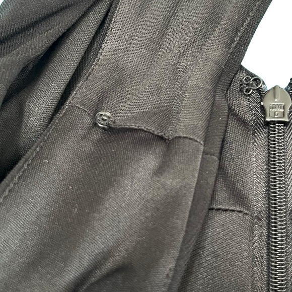 White House Black Market Black V-Neck and Back Dress Size 4 - Picture 8 of 11